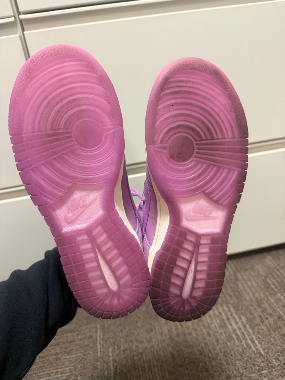 Nike Kids Lavender Low-Top Sneakers - Picture 3 of 4
